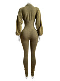 Sexy Deep V Neck Tight Jumpsuit CH-HR24102