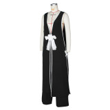 Camellia Bow Sleeveless Long Tank Dress Wide Leg Pants Set ZSD-0690