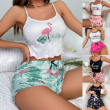 Pajamas Sleeveless Camisole Tank Top Shorts Set Homewear GLSY-ZT0001-ZT0005