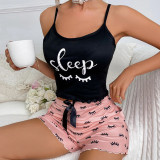 Pajamas Sleeveless Camisole Tank Top Shorts Set Homewear GLSY-ZT0001-ZT0005