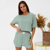 Casual Pajama Shorts Loungewear Set GLSY-W0280