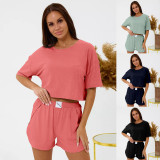Casual Pajama Shorts Loungewear Set GLSY-W0280