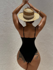 Sexy Color Block Sling One Piece Swimsuit CSYZ-978