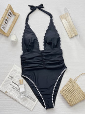 Solid Color Sexy One Piece Swimsuit CSYZ-919