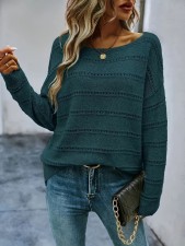 Plus Size Fashion Long Sleeve Knit Sweater FSXF-748