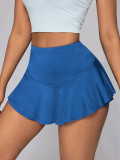 Solid Color Sport Mini Skirt YH-5318