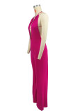 Sexy Solid Color Backless Jumpsuit XHXF-8700