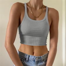 Sleeveless U Neck Slim Sexy Tank Top GZJF-ZJ2575