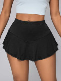 Solid Color Sport Mini Skirt YH-5318