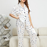 Plus Size Sexy Printed Loungewear Pajamas Set GDNL-H95219