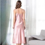 Halter Dress V-Neck Sexy Long Pajamas GDNL-5020B