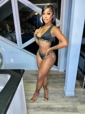 Printed Swimwear Two Piece Set LSL-0027