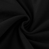 Solid Color Long Sleeve Top Fishtail Long Skirt Suit GXYF-H0413