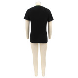 Print Short Sleeve T Shirt HNIF-2402