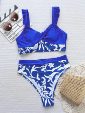 Sexy Print Patchwork Bikinis Two Piece Swimsuit CSYZ-931