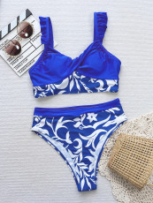 Sexy Print Patchwork Bikinis Two Piece Swimsuit CSYZ-931