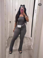Solor Color Tight Tube Tops Jumpsuit GYZY-8918