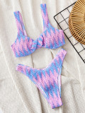 Tie Dye Print Two Piece Swimsuit CSYZ-820