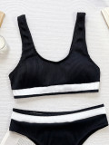 Sexy Color Block Two Piece Swimsuit CSYZ-830