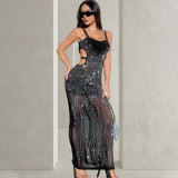 Sexy Hollow Out Hot Drill Evening Dress CYA-CY901292