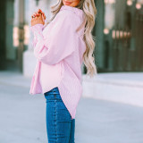 Stripe Lapel Long Sleeve Shirt GOSD-OM10223