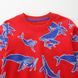 Kids Girl's Print Long Sleeve Pullover T Shirt GASD-8209