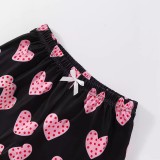 Love Print Sling Vest Shorts Loungewear Set GXMB-TL9613_PK