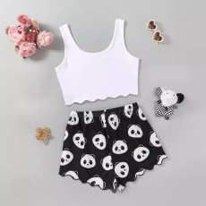 Fashion Print Tank Tops Shorts Loungewear Set GXMB-TL9811