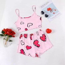 Casual Print Sling Loungewears 2 Piece Set GXMB-TL9849_PK