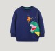 Kids Boy's Dinosaur Embroidery Long Sleeve Sweatshirt GASD-8224