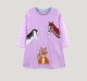 Kid Girl's Print Stripe Long Dress Casual Dress GASD-1526