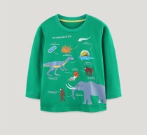 Kids Boy's Cartoon Print O Neck Sweatshirt GASD-5392