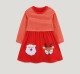 Kids Girl's Christmas Embroidered Stripe Princess Dress GASD-1540