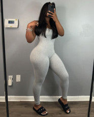 Solid Color Tight Sling Slim Jumpsuit GYZY-8925
