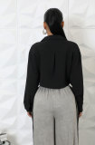 Solid Color Long Sleeve Shirt XHXF-969