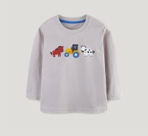 Kids Boys Print O Neck Casual T Shirt GASD-5400