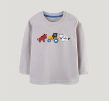 Kids Boys Print O Neck Casual T Shirt GASD-5400