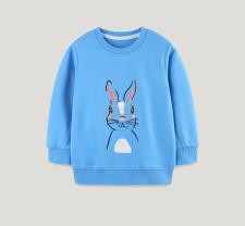Kids Cute Rabbit Embroidered Sweatshirt GASD-8271