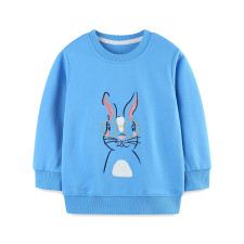 Kids Cute Rabbit Embroidered Sweatshirt GASD-8271