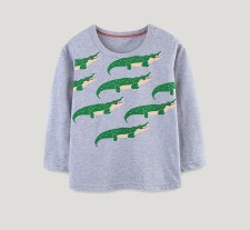 Kids Dinosaur Printed Knits Cotton T-Shirt GASD-5396