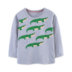 Kids Dinosaur Printed Knits Cotton T-Shirt GASD-5396
