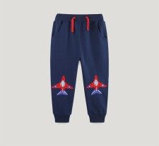 Kids Boys Embroidered Pants Fashion Sweatpants GASD-3131