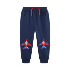 Kids Boys Embroidered Pants Fashion Sweatpants GASD-3131