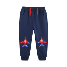 Kids Boys Embroidered Pants Fashion Sweatpants GASD-3131