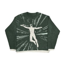 Loose Print Long Sleeve Sweater GBLH-98799#
