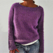 Long Sleeve Solid Color Knits Sweater GBLH-2536#