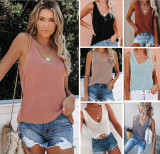 Solid Color Fashion Camisole Knits Tank Top GBLH-223#
