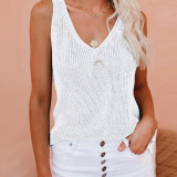 Solid Color Fashion Camisole Knits Tank Top GBLH-223#