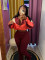 Color Block Long Sleeve Micro Flare Pants Suit CH-24060