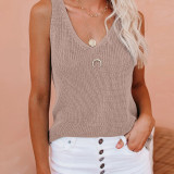Solid Color Fashion Camisole Knits Tank Top GBLH-223#